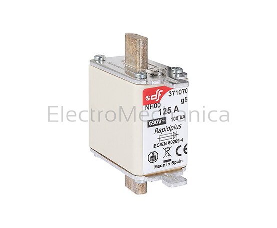 ride　fuse 371075 | 160A gS NH00 RAPIDPLUS FUSE 690V | B - Power and